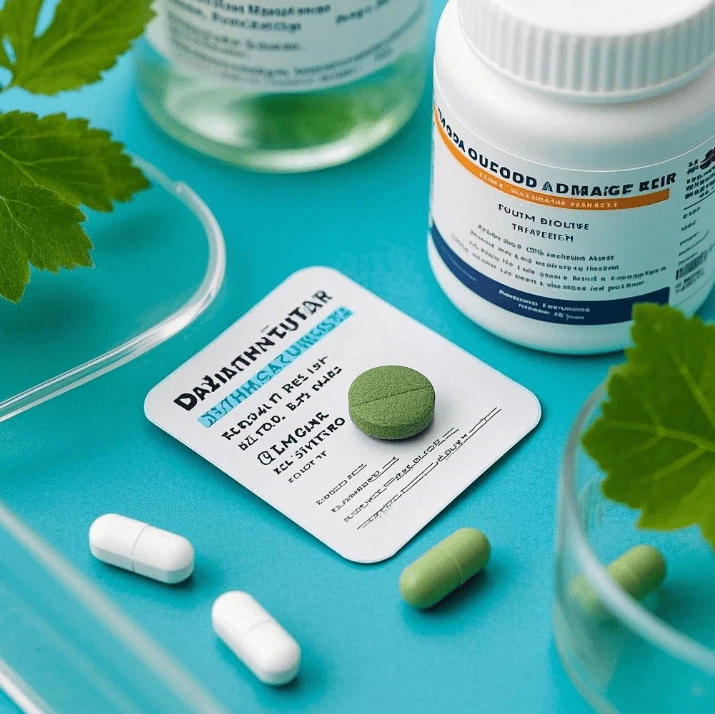 Sodium Copper Chlorophyllin powder dissolved in water Sodium Copper Chlorophyllin powder dissolved in water